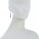 Jay King Sterling Silver Pink Tourmaline Nugget Drop Earrings